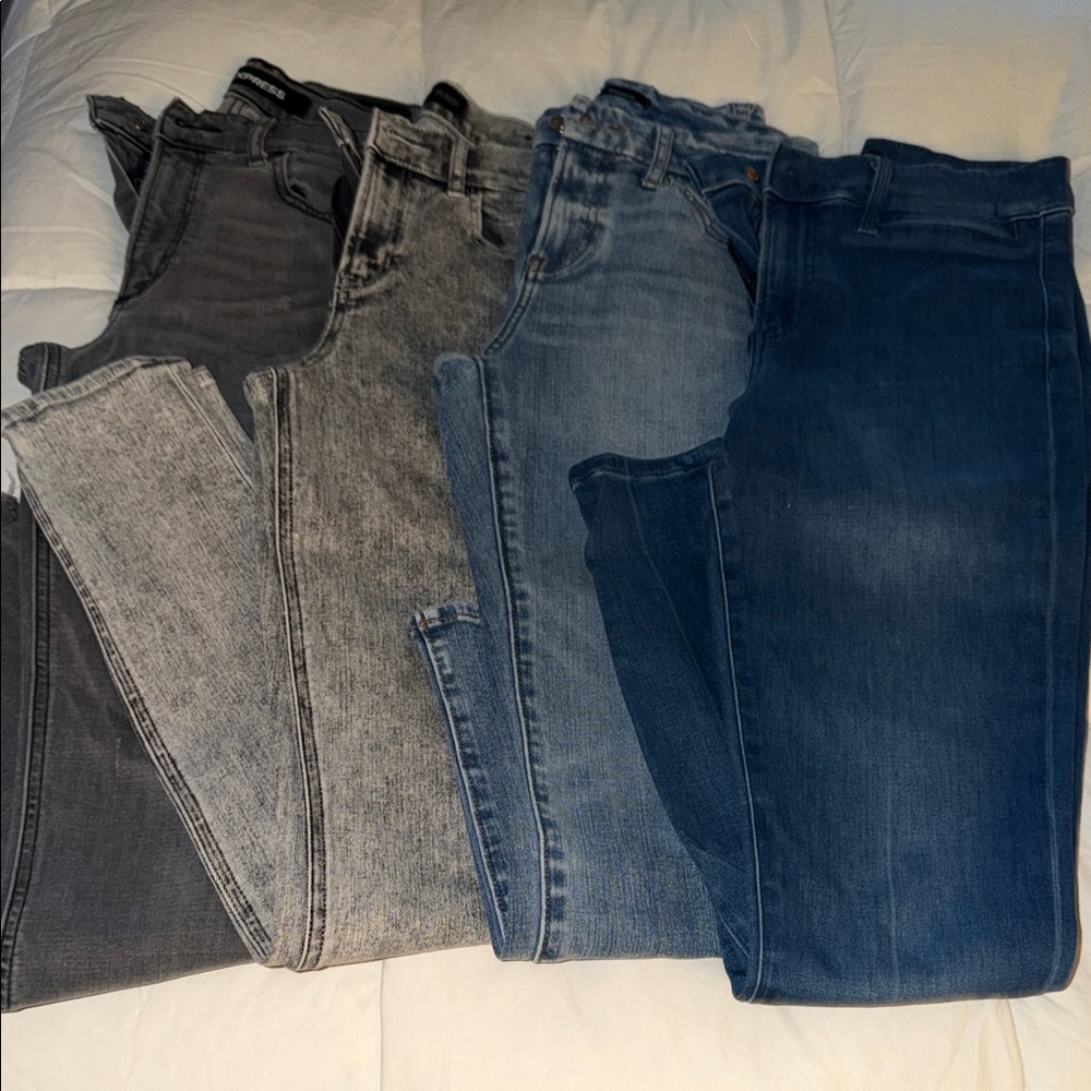 Express Gray Denim Jeans